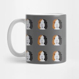 Brown, White, and Black Guinea Pig Mug